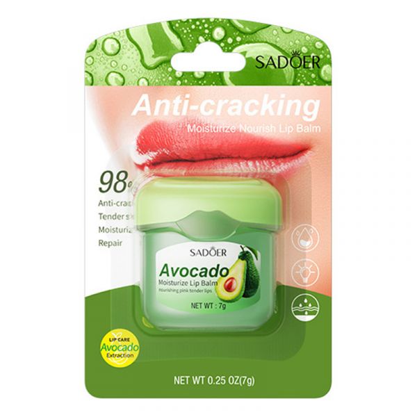 Moisturizing lip balm with avocado oil SADOER.(29803)